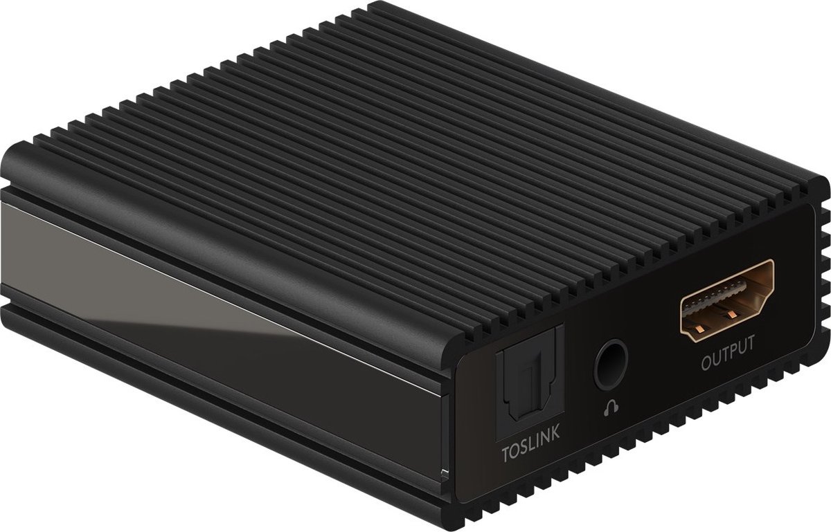 Goobay HDMI naar stereo en 5.1 audio extractor met ARC converter - HDMI2.0 (4K 60Hz) / zwart