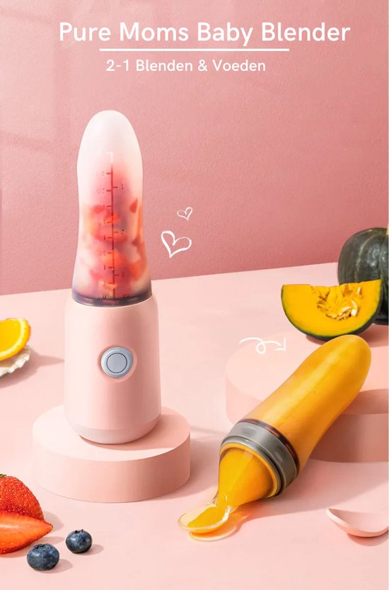 Pure Moms Baby blender 21 Babyvoedingmaker Mini Puree Blender