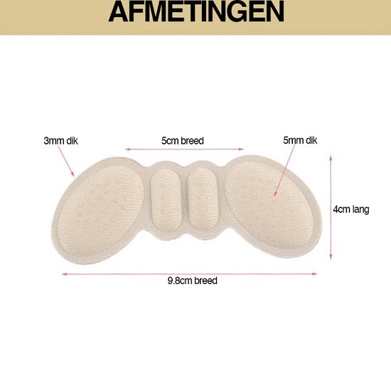 Semelle de Talon Antidérapante Papillon I Talon Antidérapant I Pansement  Anti Ampoules