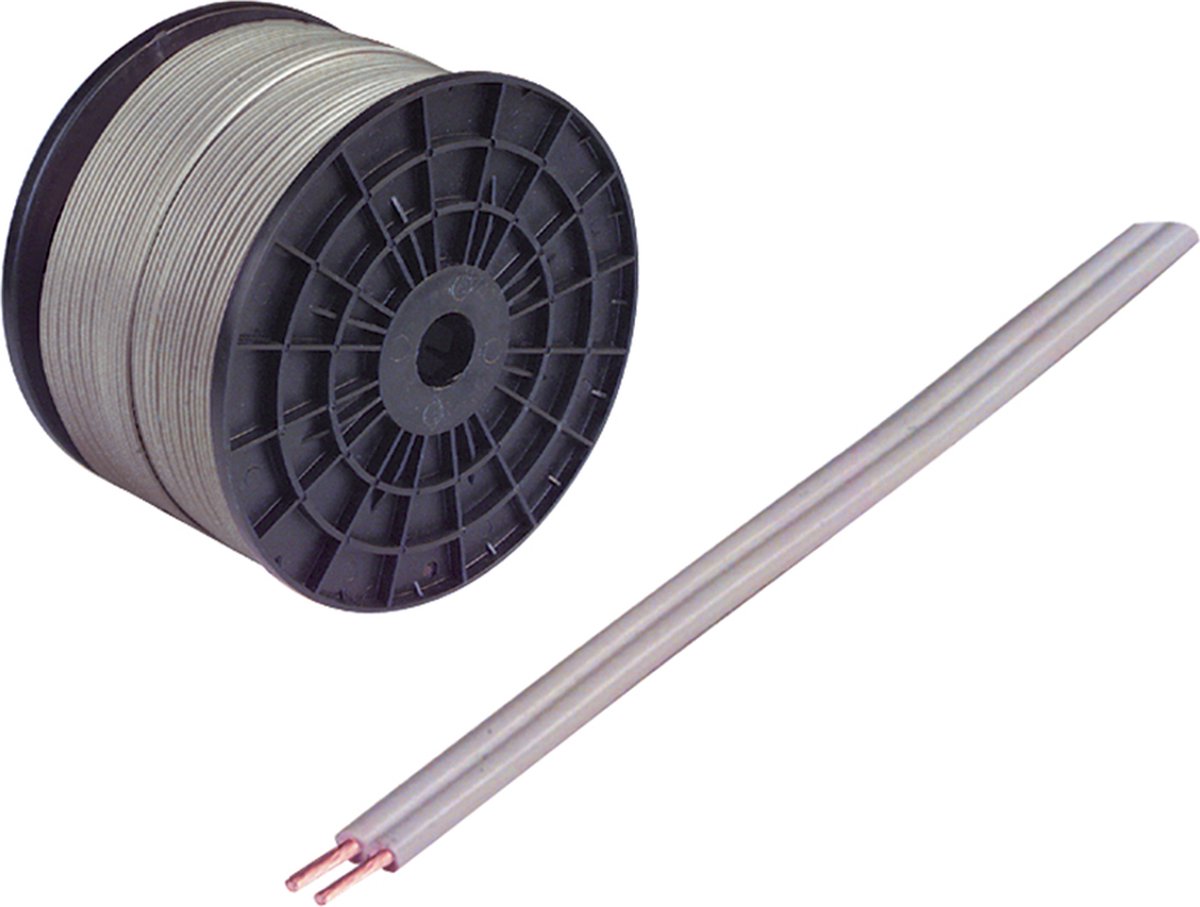 Haspel Luidsprekersnoer 2X0 75 Wit 100M
