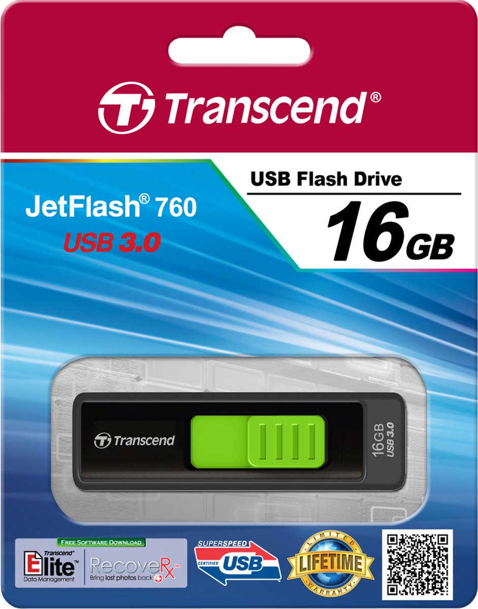 Transcend JetFlash 760 - USB-stick - 16 GB