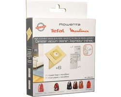 Rowenta ZR0039 stofzuigerzakken - 6 stuks + 2 filters - voor series Compacteo Ergo - Accessimo - City Space - Mini Space