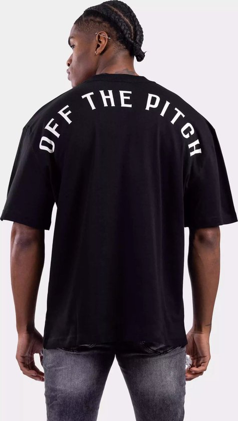 Off The Pitch Loose Fit Pitch T-Shirt Heren Zwart - Maat: S