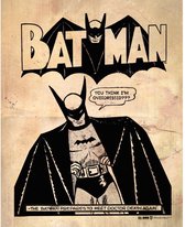 DC Comics Batman Poster Overdressed Vintage Multicolours