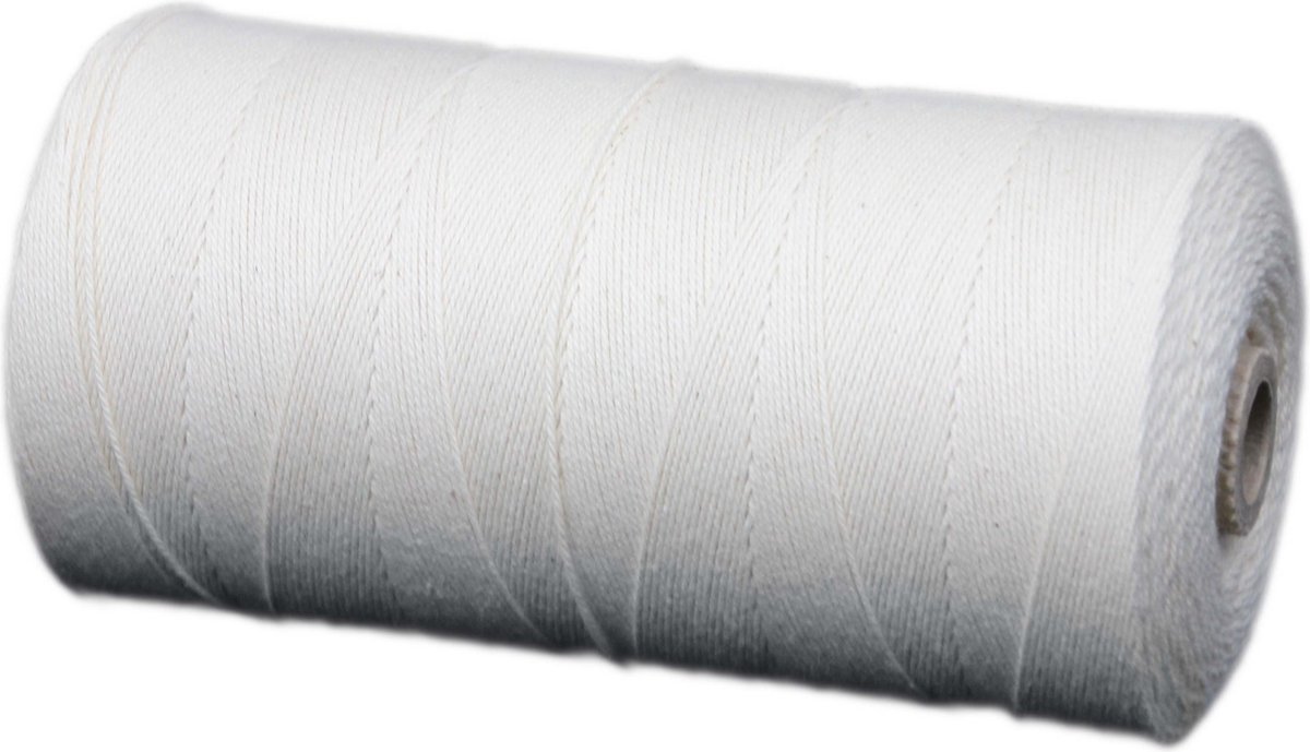 Katoenkoord - Ecru - Touw - spoel 500gr - dikte 0,7mm - lengte 1300 mtr (Nr.9)