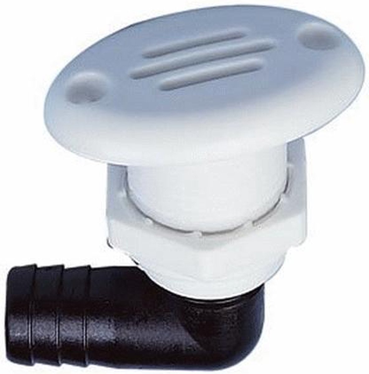 Nuova Rade - Ovale Tankontluchter - 90° - PVC