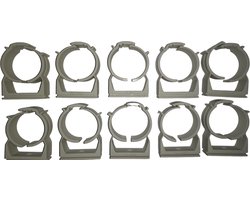 10 X Kabel buisklem 35 tot 40mm Grijs extra stevig Zijn verpakt per 10 en meer kopen is minder betalen!