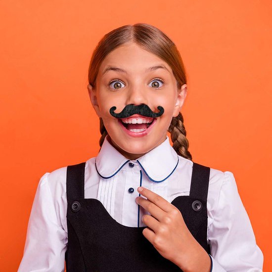 Moustache adhésive - Fausse moustache - Autocollant - 48 pièces - 16 modèles - carnaval