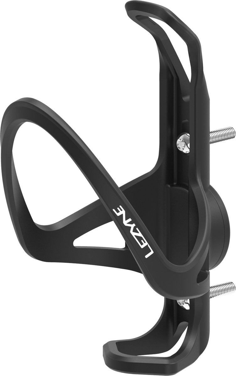 Porte-bidon Pour Vélo - Noir Et Blanc Brillant - Système De Rétention