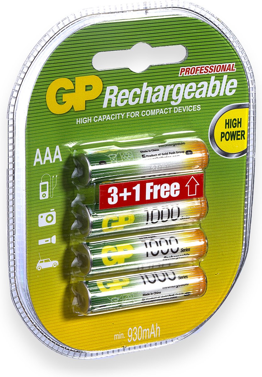 GP AA Oplaadbare Batterijen - 8 stuks - 2700 mAh