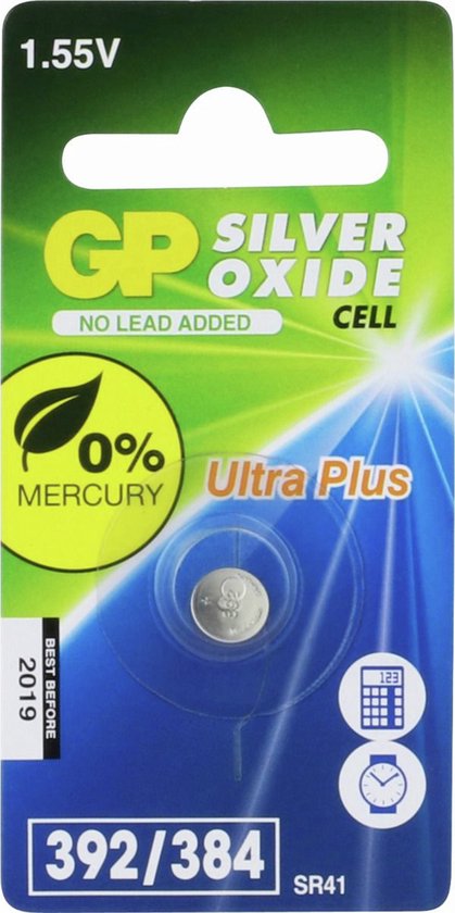 GP Batteries Silver Oxide Cell 392 Single-use battery SR41 Zilver-oxide (S) 1,55 V