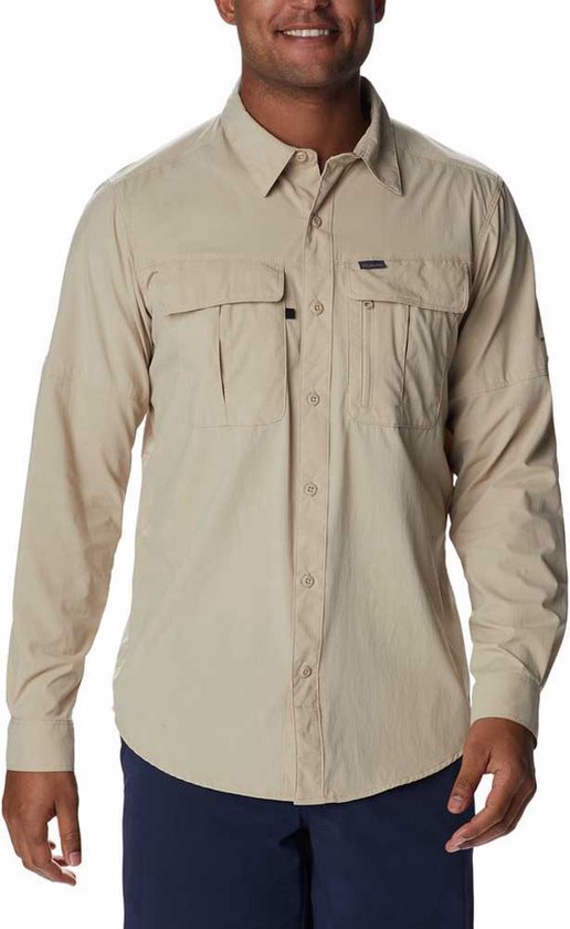 Columbia Newton Ridge™ Ii Shirt Met Lange Mouwen Beige XL Man
