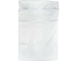 Waszak voor delicaat wasgoed - wit - 40 x 60 cm - lingerie zak