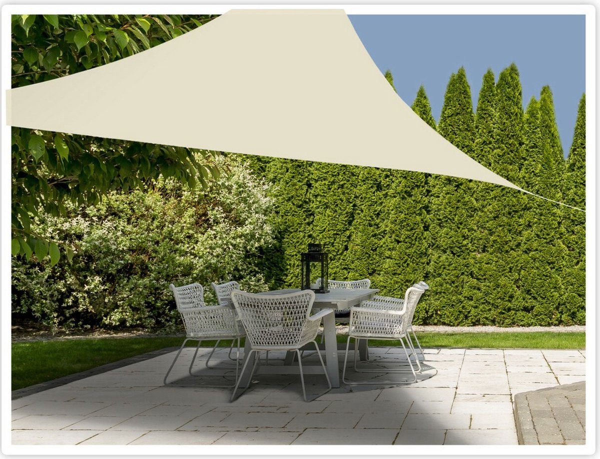 Shadow Comfort rechthoek 3x5m Arctic White met bevestigingsset | Leen