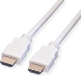 VALUE HDMI High Speed Cable met Ethernet M-M, wit, 7,5 m