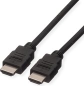 ROLINE GREEN HDMI High Speed kabel met Ethernet M-M, TPE, zwart, 2 m
