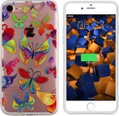 Backcover TPU + PC voor Apple iPhone 6/6S Vlinder Transparant