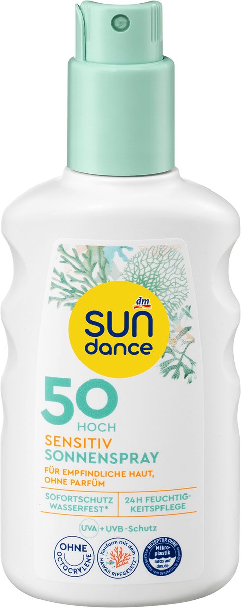 Goedkoopste SUNDANCE Zonnebrand spray, gevoelig, SPF 50, 200 ml