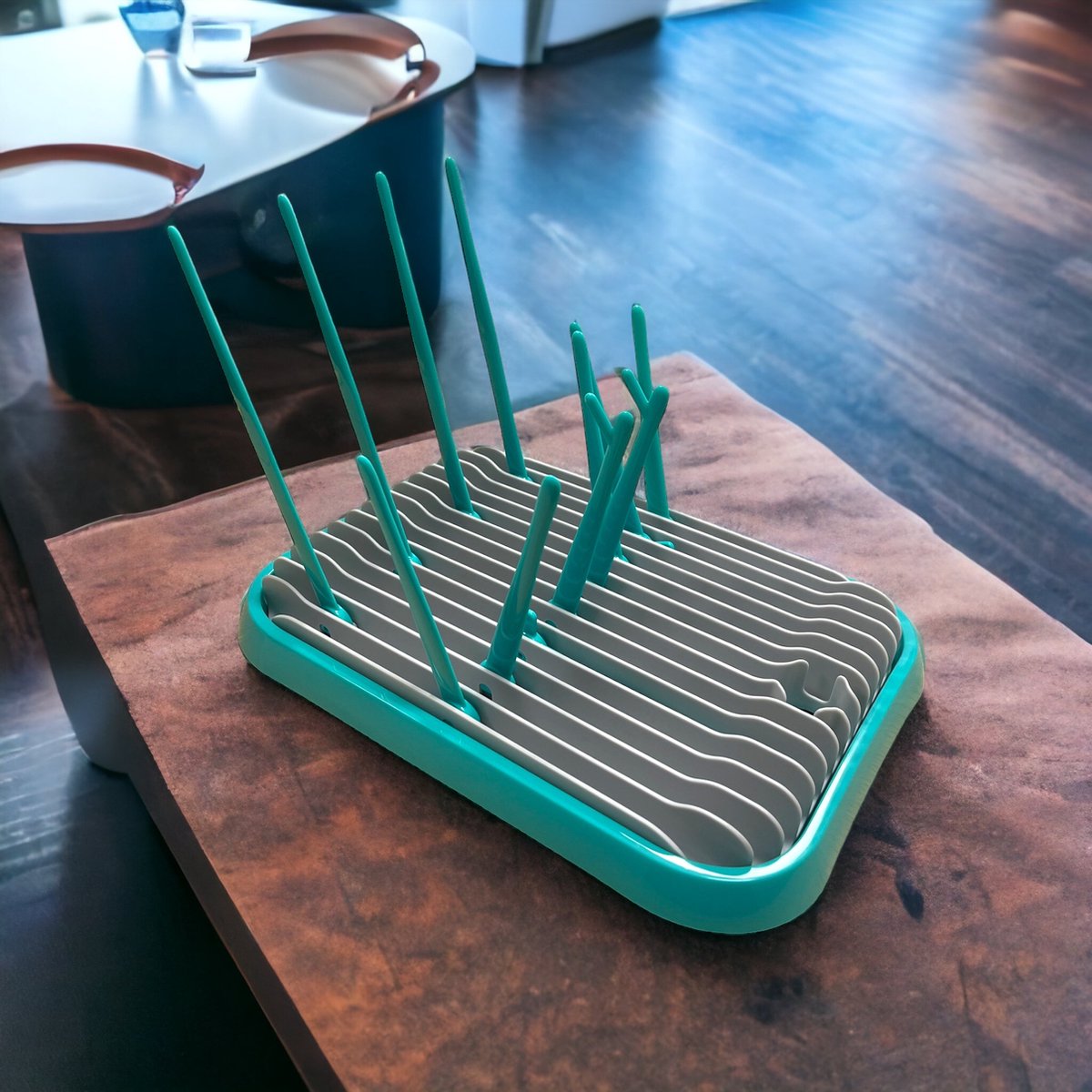 Goedkoopste Multifunctionele Zuigfles Droogrek Draagbare Droogrek Bekerhouder Plank Baby Fles Afneembare Rack Aftappen Lade Rack