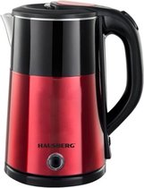 Waterkoker - RVS - 1500W - 2 Liter - Rood / Zwart - Waterkokers