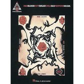 Boekcover met collage van gezichten, rozen en sierlijke vormen. Titel: Red Blood Hot Sugar Chili Sex Peppers Magik.
