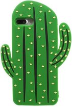 GadgetBay Silicone cactus case iPhone 7 Plus 8 Plus hoesje - Groen