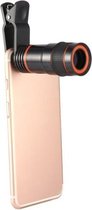 GadgetBay Universele Telephoto Lens 8X Zoom opzetstuk mobiele telefoons - Zwart