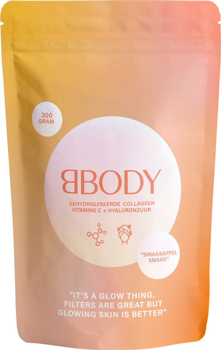 Goedkoopste Bbody Hydrolyzed Collageen Vitamine C hyaluronzuur 300 gr