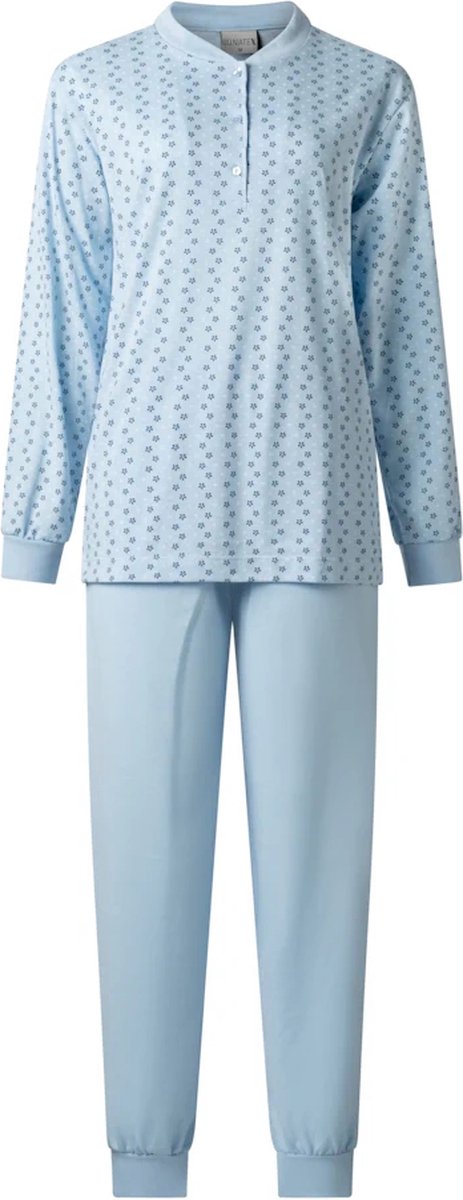 Lunatex dames pyjama - Porto daisy - blue Blue, porto daisy