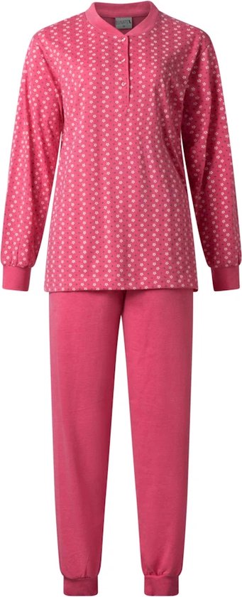 Lunatex dames pyjama | MAAT M | Porto daisy | fuchsia