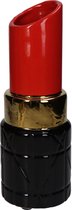 ZoeZo Design - vase rouge à lèvres - vase rouge à lèvres - étanche - vase glamour - rouge - noir - or - ultra brillant - Hauteur 27 cm - Ø 10 cm