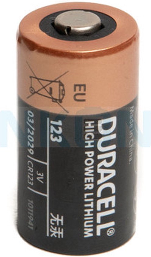 Duracell Pile bouton au lithium CR123 (Paquet de 1) 
