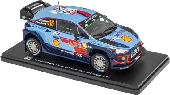 Vier Vaderdag met de opwinding van Rallyauto's in schaal 1:24! Hyundai i20 WRC - Sordo - Del Barrio - Rally de Portugal 2018 - Rally Cars 1:24 scale
