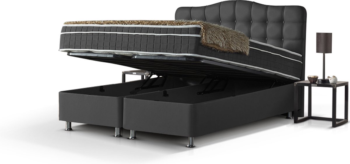 Dreamhouse Marrakech Opberg Boxspring Bed - 160x200 - KUNSTLEER ...