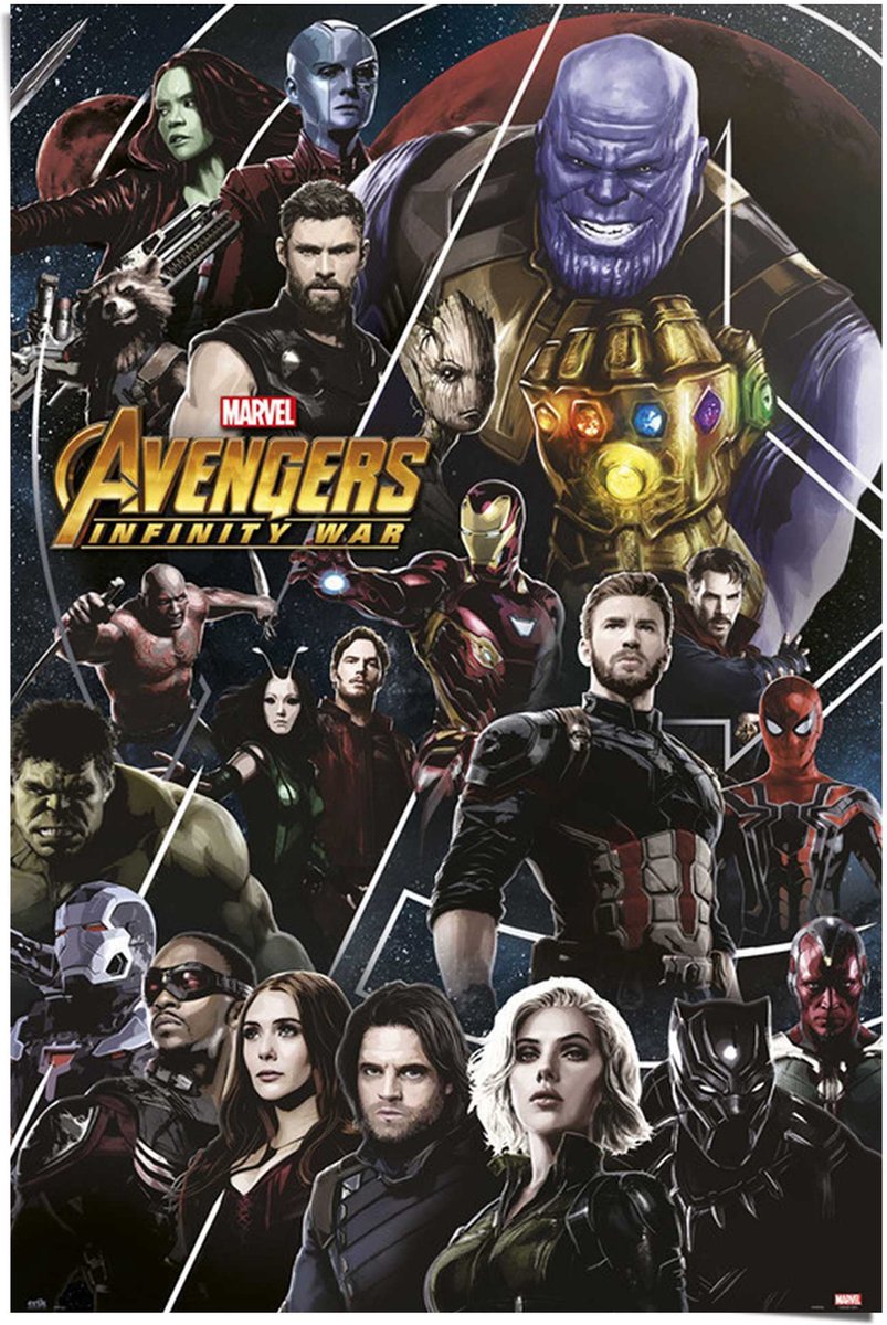 Avengers: Infinity War affiche-Marvel-61x91.5cm.
