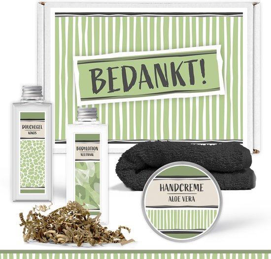 Foto: Brievenbus cadeau bedankt 4 producten 300 gram voor haar brievenbusdoosje doosje brievenbuspakketje pakketje brievenbuscadeautje cadeautje cadeaupakketje geschenk brievenbuscadeau vrouw vriendin moeder zus oma collega