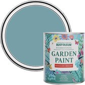 Rust-Oleum Blauw Tuinverf Hoogglans - Stille Oceaan 750ml