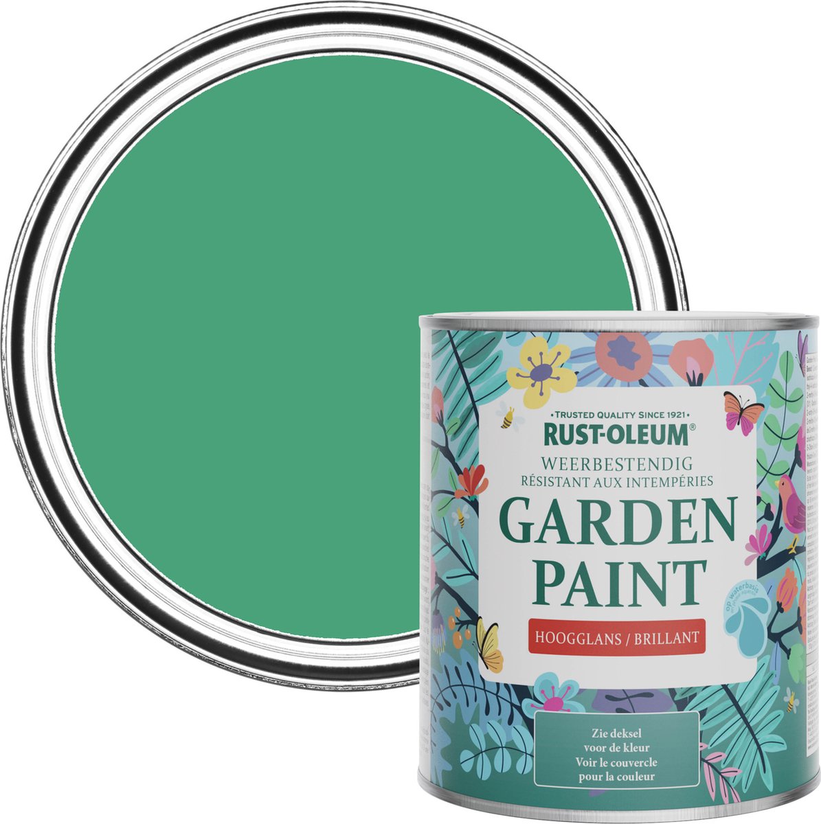 Rust-Oleum Groen Tuinverf Hoogglans - Emerald 750ml