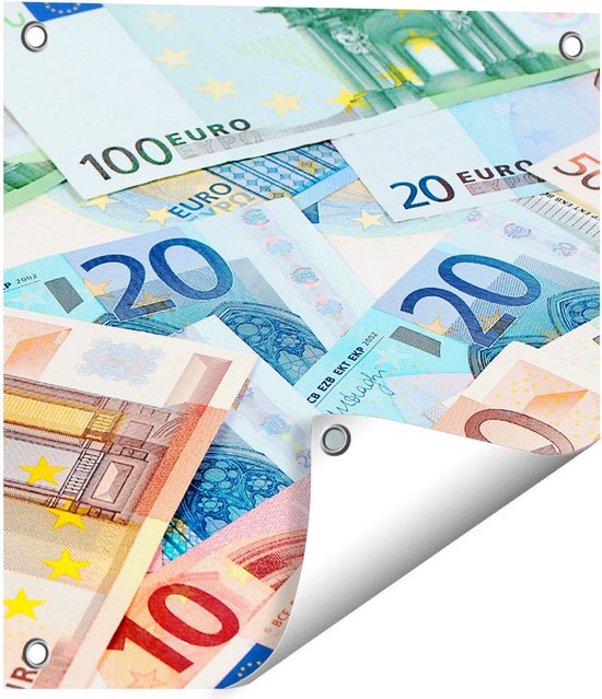 Gards Tuinposter Euro Geld Biljetten - Briefjes - 40x40 cm - Tuindoek ...