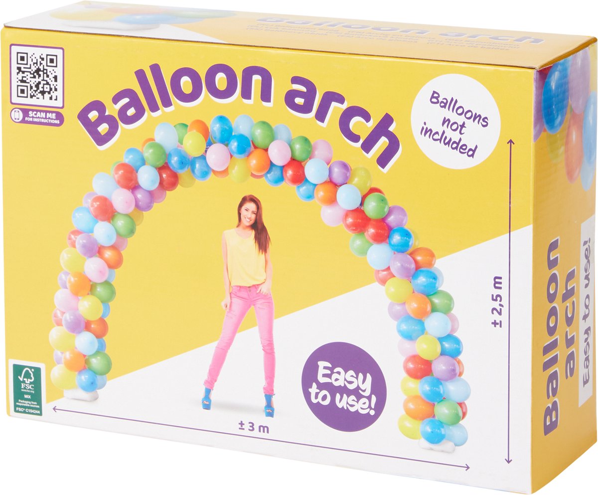 Grande Arche à Ballons en Métal - Jour de Fête - Accessoires