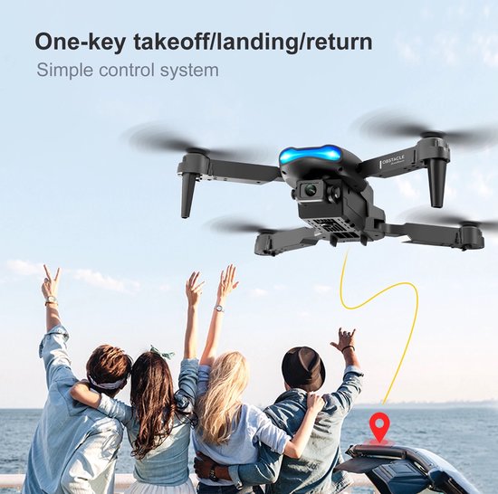 CB-Goods Drone met 4K Camera | Drone met Camera voor Buiten/Binnen | Mini Drone | Drone voor Kinderen/Volwassenen | Tiktok | Inclusief Opbergtas | Zwart