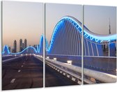 Pont de peinture sur verre, villes | Bleu gris | 120x80cm 3 Liège | Tirage photo sur verre |  F007086