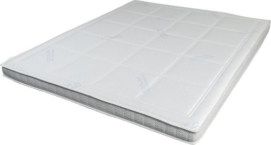 Topmatras Victoria de luxe 3D 90x210x10cm nasa foam zomer en winter zijde