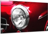 Peinture sur toile Voiture | Rouge, blanc, argent | 120x70cm 1Hatch