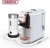 HiBrew - Koffiezetapparaat/ melkopschuimer - Wit - Koffie - Koffiemachine - 5-in-1 Compatibel ontwerp - Koud/warm functie - Dolce gusto apparaat - Koffiezetapparaat cups