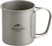 Naturehike 20CJ Titanium Beker - 450 ml | Warme en koude dranken | Lichtgewicht | Compact | voor buitenavonturen