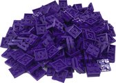 200 Bouwstenen 2x2 plate | Paars | Compatibel met Lego Classic | Keuze uit vele kleuren | SmallBricks