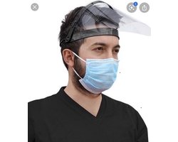 Transparant / face shield /gelaatmasker zeer comfortabel