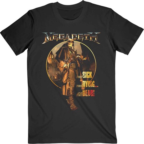 Megadeth - The Sick, The Dying ? And The Dead Circle Album Art Heren T-shirt - L - Zwart