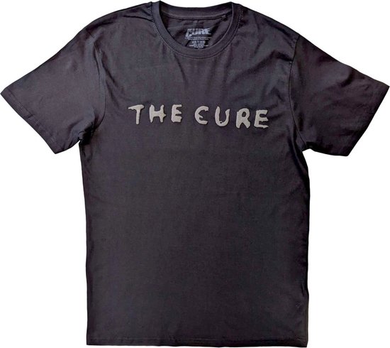 The Cure - Logo Heren T-shirt - L - Zwart